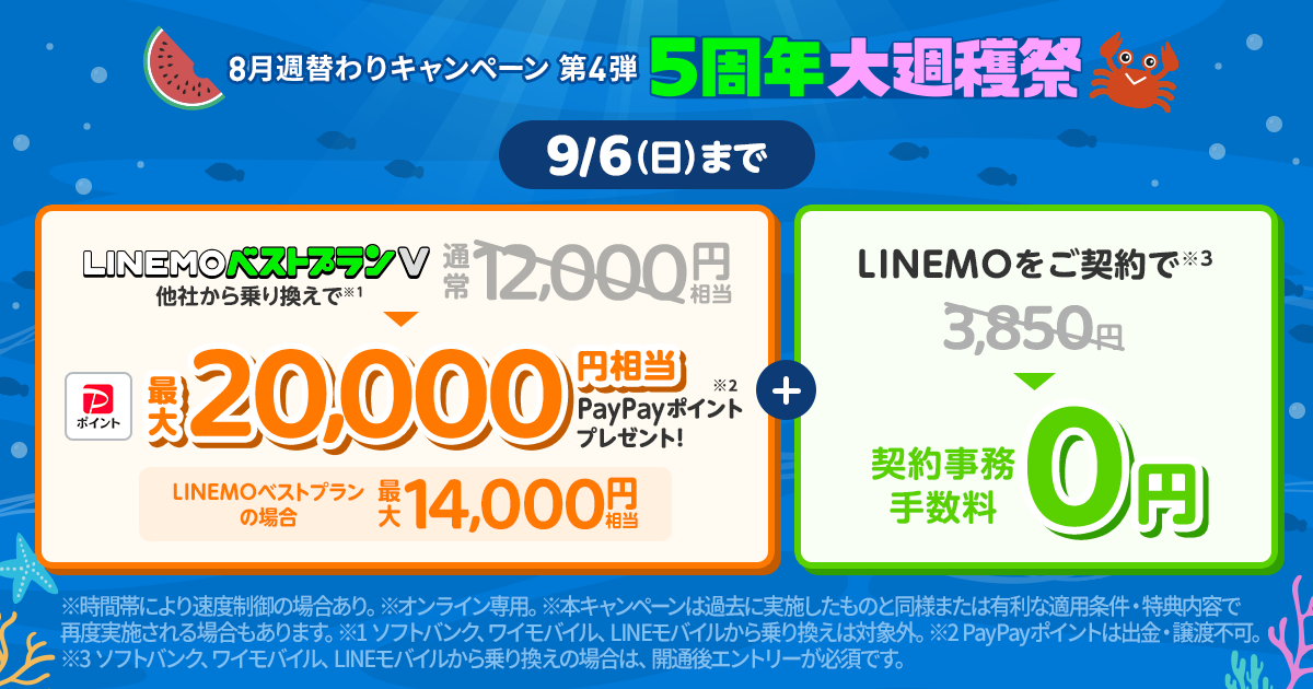 8月週替わりキャンペーン第4弾① PayPay増額キャンペーン(2026年8月4週目開催)